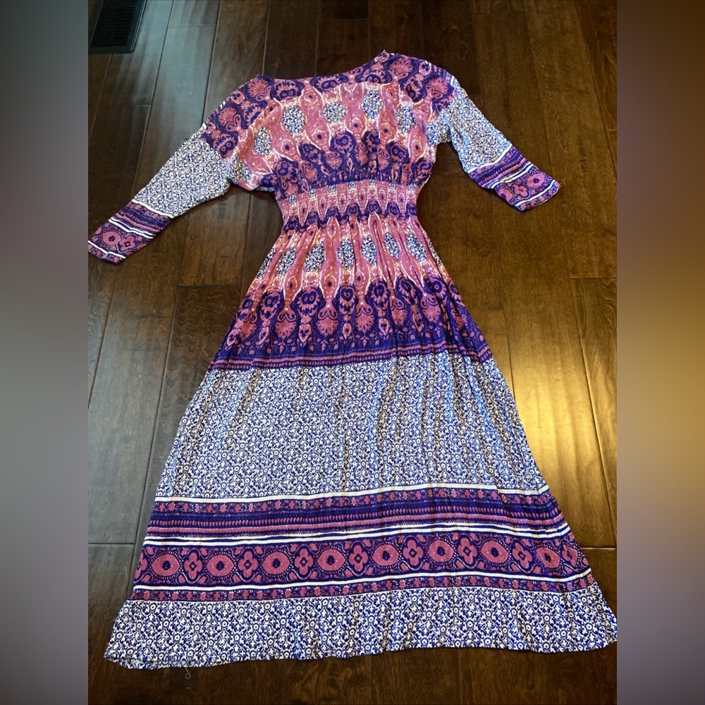 Free People She's A Lady Reversible Maxi Dress Size Small